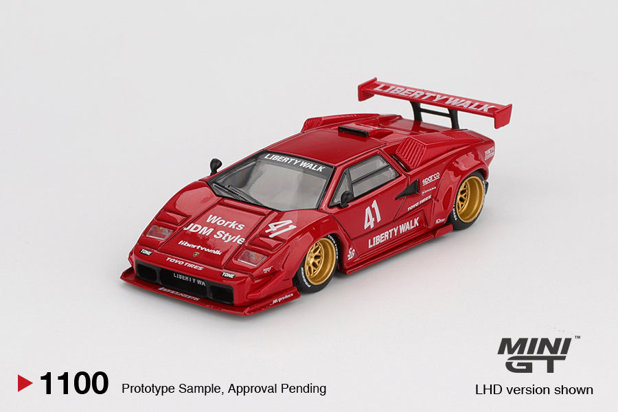 MINI GT MGT01100  LAMBORGHINI COUNTACH LB-WORKS RED