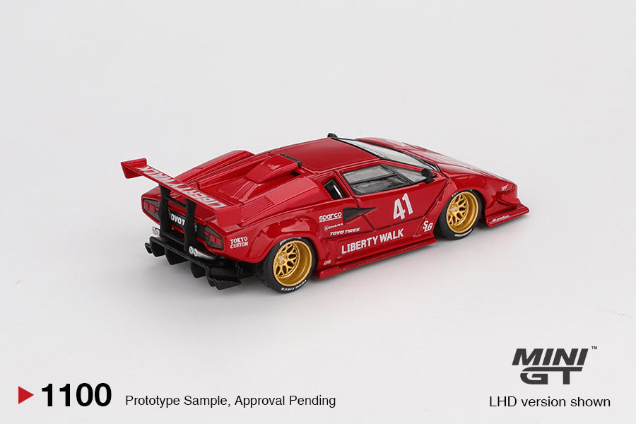 MINI GT MGT01100  LAMBORGHINI COUNTACH LB-WORKS RED