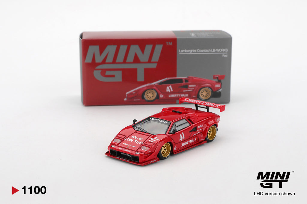 MINI GT MGT01100  LAMBORGHINI COUNTACH LB-WORKS RED