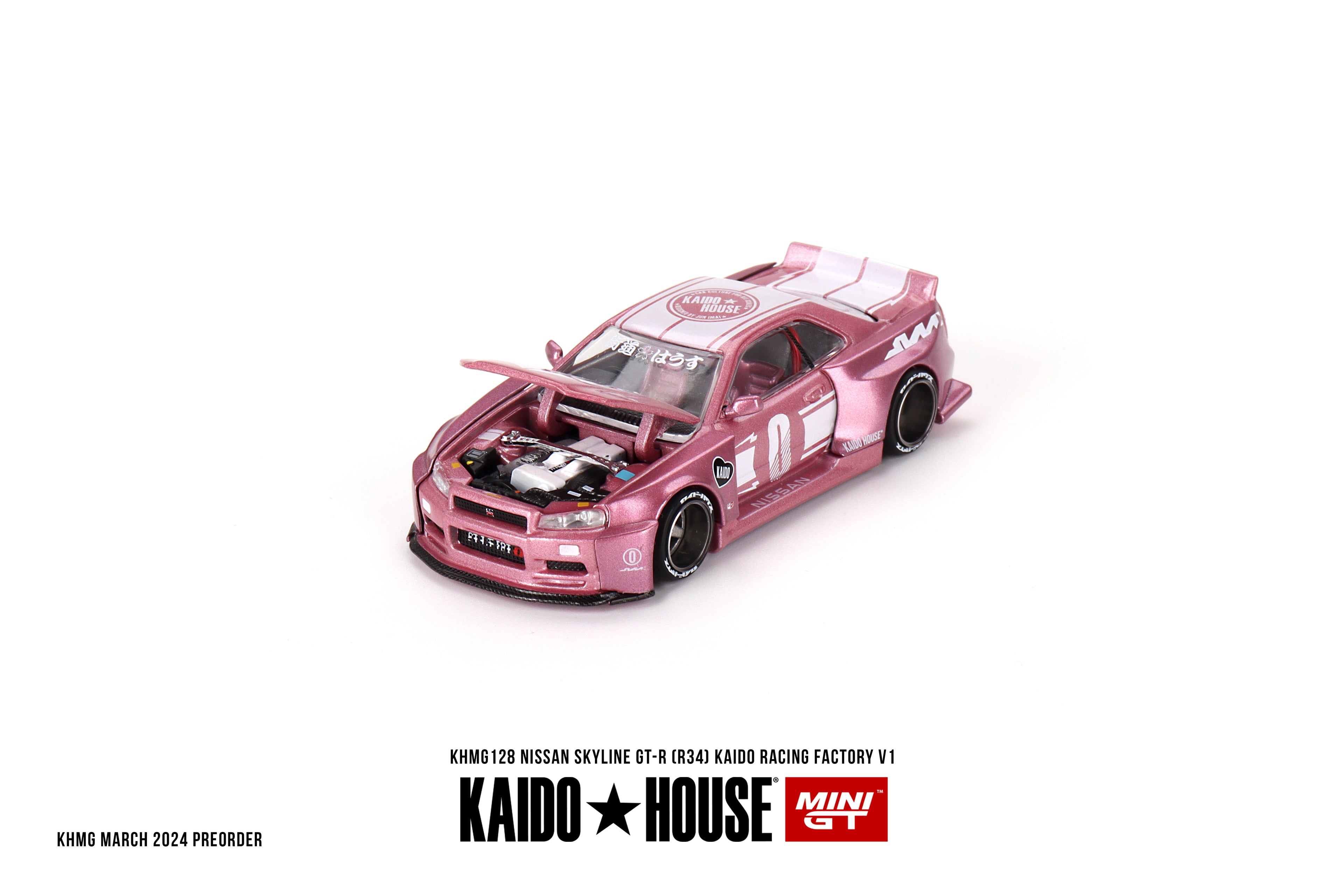 KAIDO HOUSE KHMG128 NISSAN SKYLINE GT-R (34) KAIDO RACING FACTORY V1 PINK