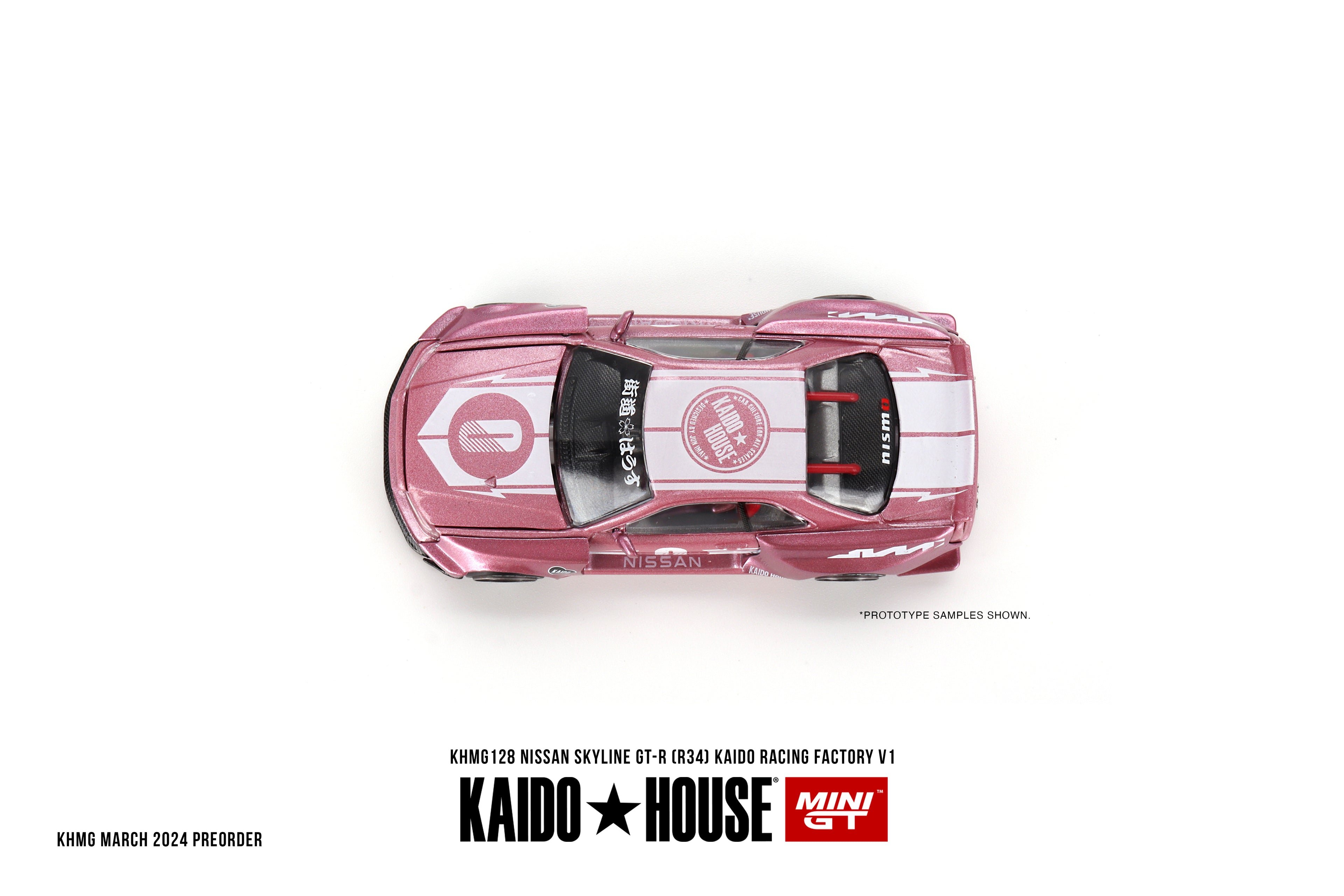 KAIDO HOUSE KHMG128 NISSAN SKYLINE GT-R (34) KAIDO RACING FACTORY V1 PINK